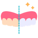 أيقونة تبييض الأسنان
